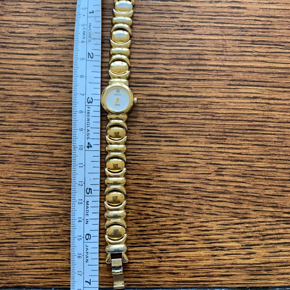 Armitron Diamond Quartz Gold Watch